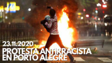 Protesta Antirracista en Porto Alegre