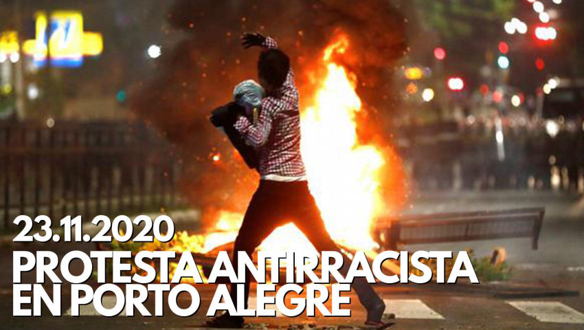 Protesta Antirracista en Porto Alegre